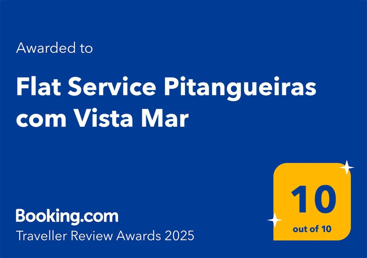 גוארויה Flat Service Pitangueiras Com Vista Mar מראה חיצוני תמונה